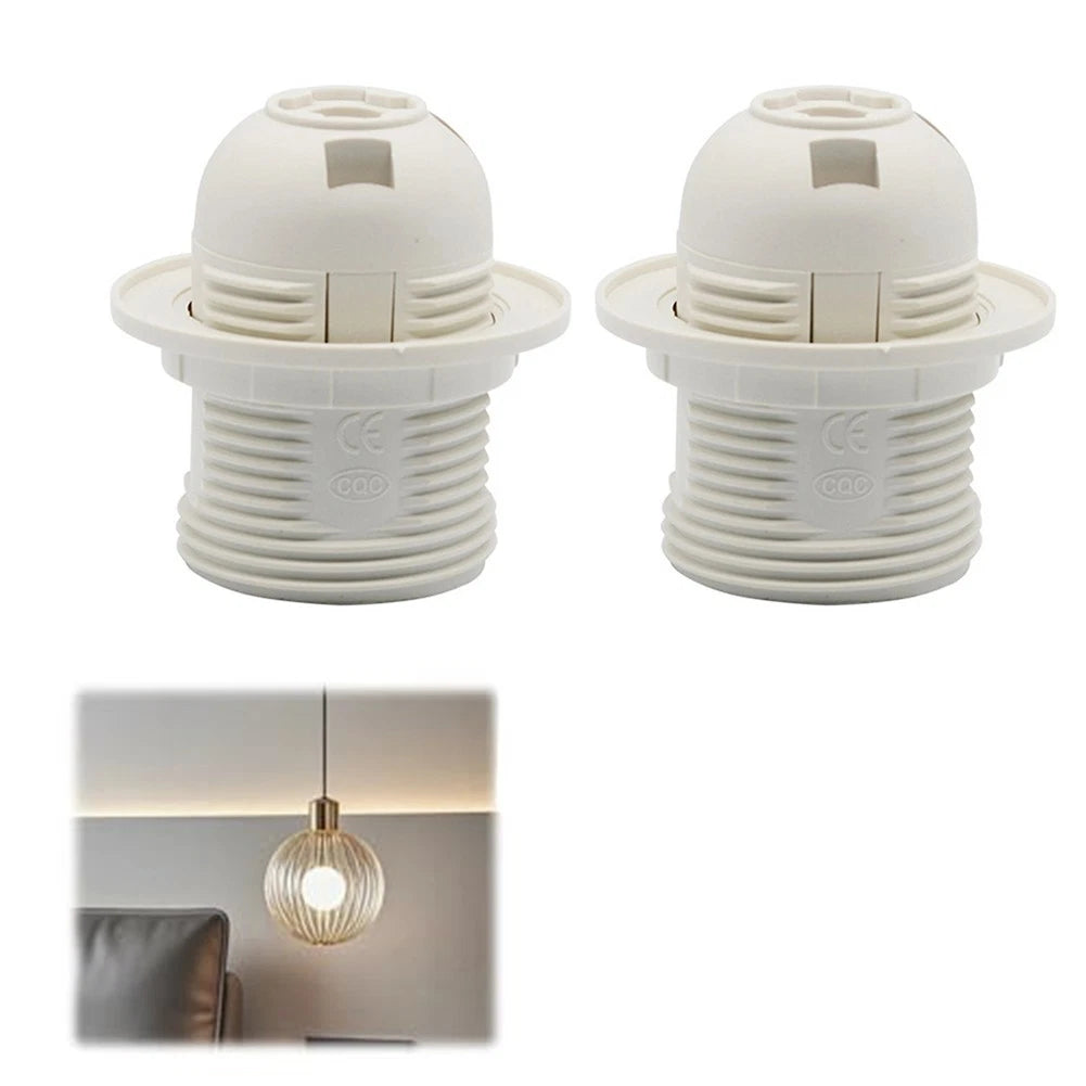 E27 Lamp Holders Set of 2 with Internal Screw Terminals for Easy Installation