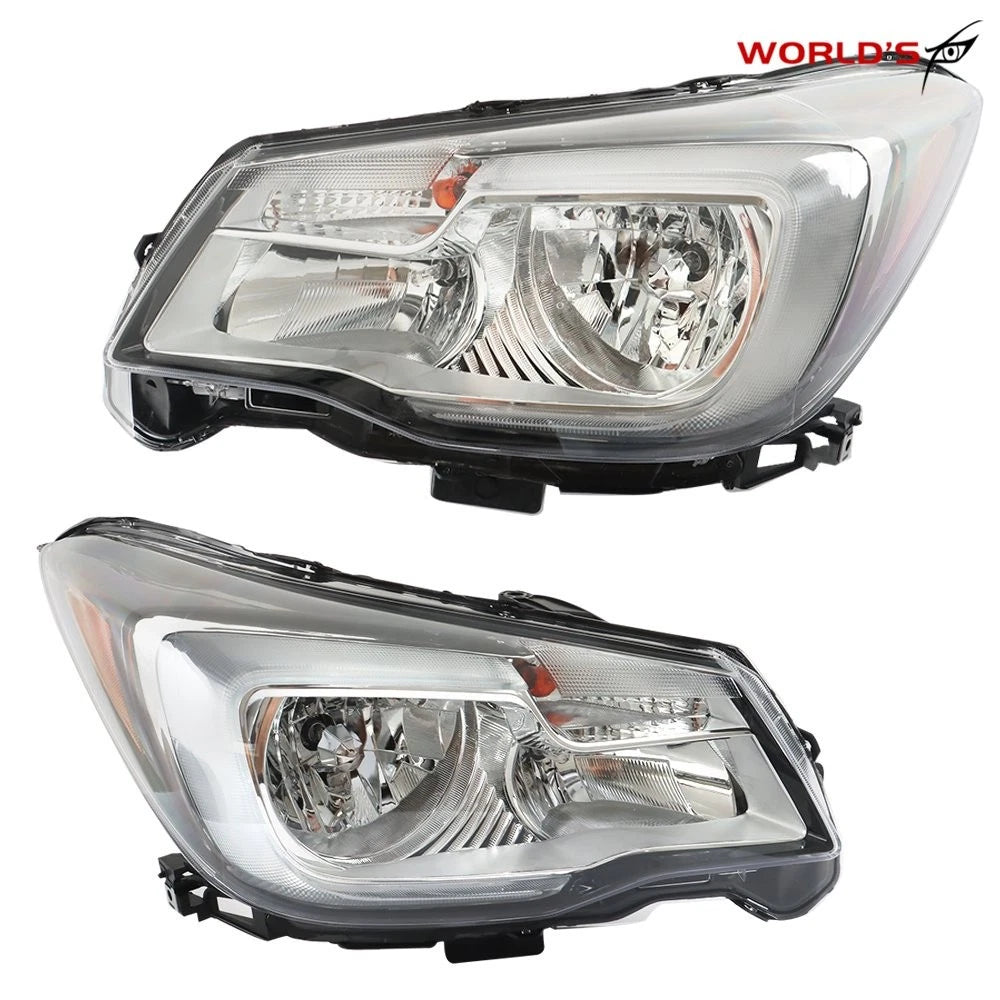 Headlights for Subaru Forester (2017–2018) Halogen Black Housing