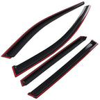 Set of 4 Rain Guard Window Deflectors for Nissan Rogue (2014–2020) Black