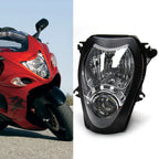 Clear Headlight Lamp Assembly for Suzuki Hayabusa GSX1300R (1999–2007)