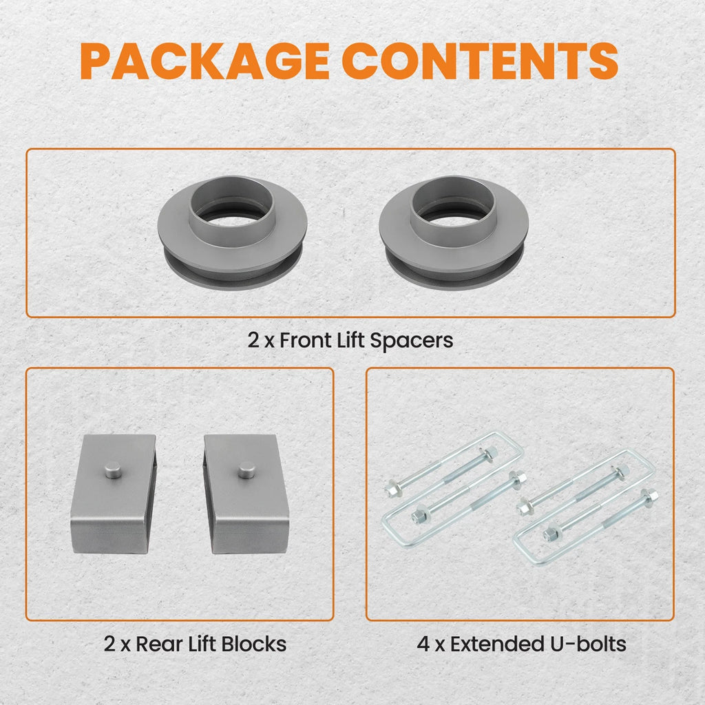 3" Front & Rear Leveling Lift Kit for GMC Sierra 1500 2WD 6-Lug (1999–2006)