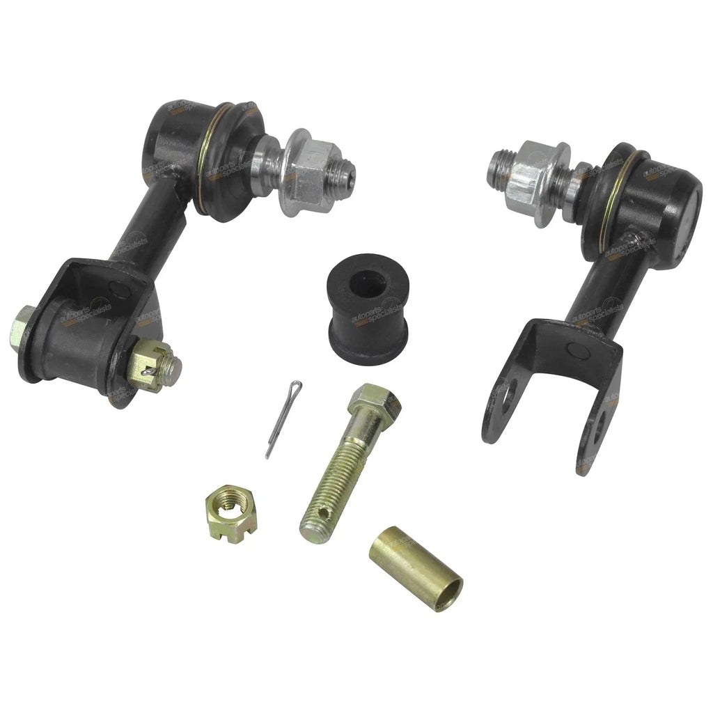 2 x Rear Sway Bar Links + Extension Plates / for Toyota Landcruiser 80 Series (1990–1998)