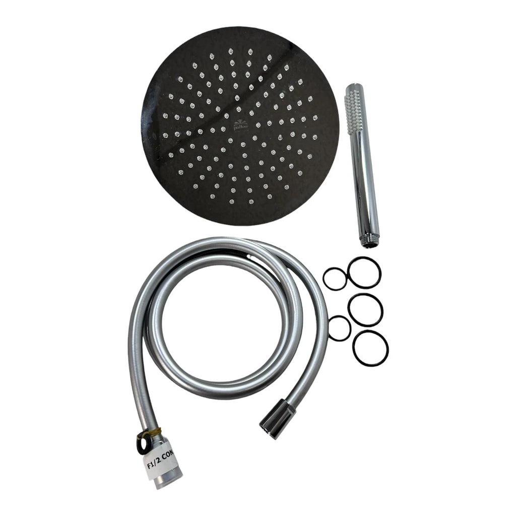 Round Anti-Lime Scale Shower Head & Handle for Paffoni ZSOF074CR (225 x 8 mm)