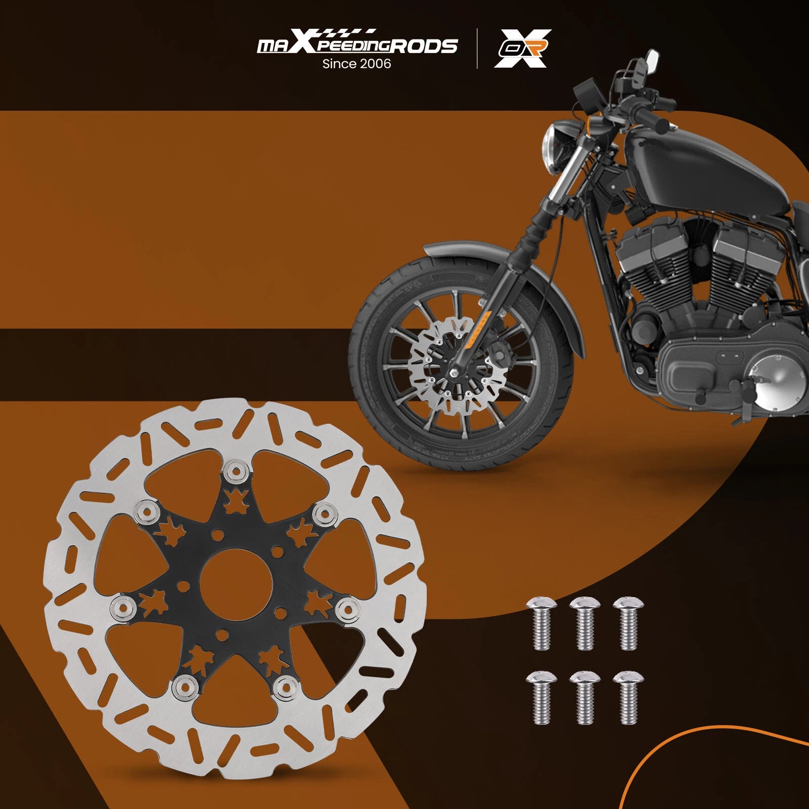 Floating Front Brake Rotor Disc for Harley-Davidson Touring/Dyna (2006-2019)