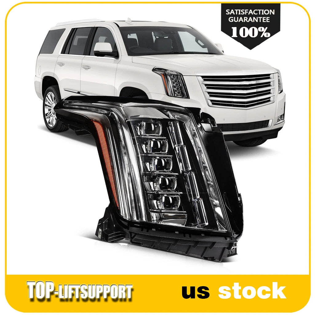 Right Side LED Headlight with Bulbs for Cadillac Escalade ESV (2015–2020)