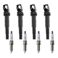 Set of 4 Ignition Coils & NGK Iridium Spark Plugs for BMW F10 F22 F26 F30 F32 E89