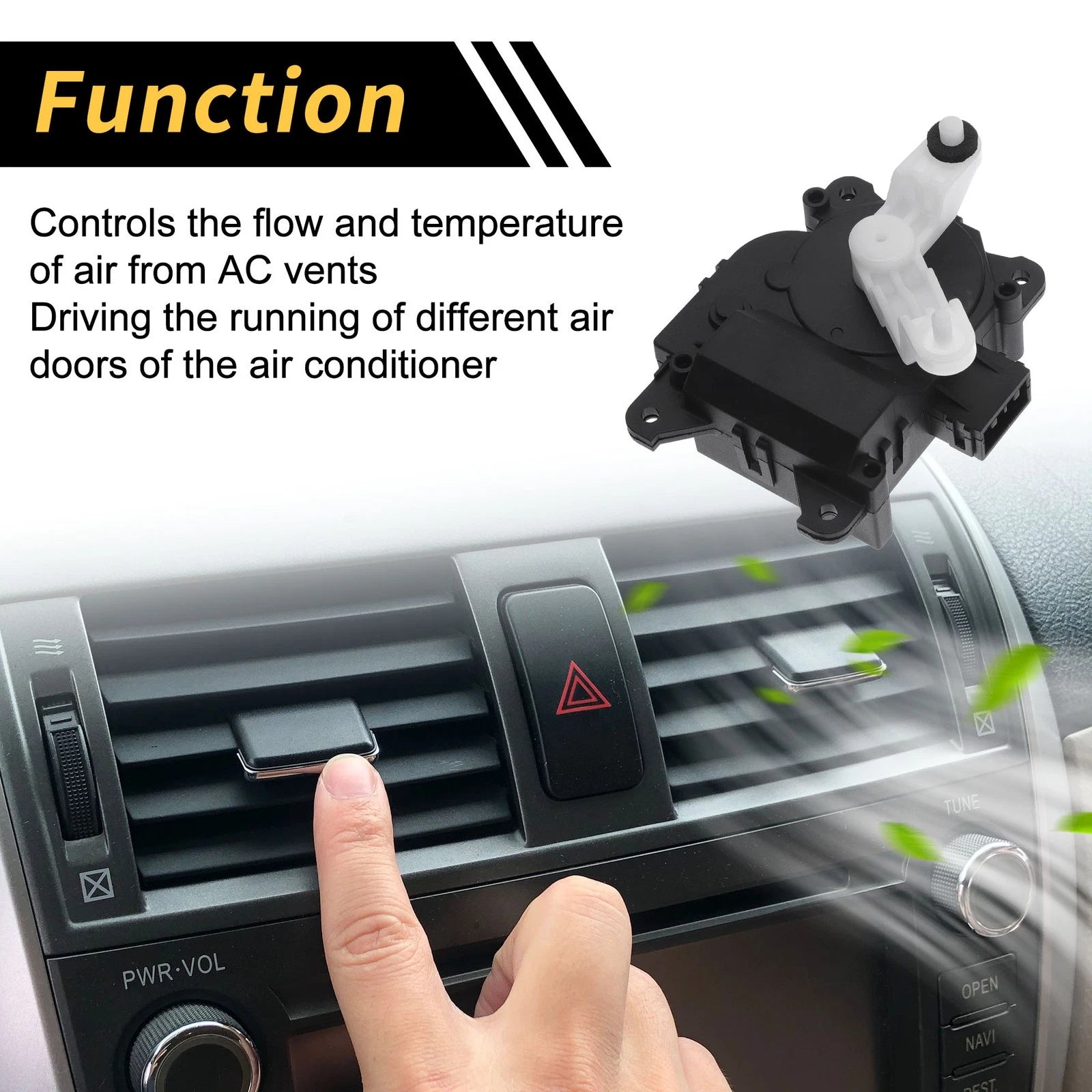 HVAC Air Door Actuator Heater Blend for Honda Odyssey EX (2005–2010) No.604885