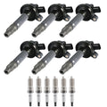 6X Ignition Coils + 6X Spark Plugs for Ford Edge (2007–2016) / Explorer (2011–2016) V6 UF553