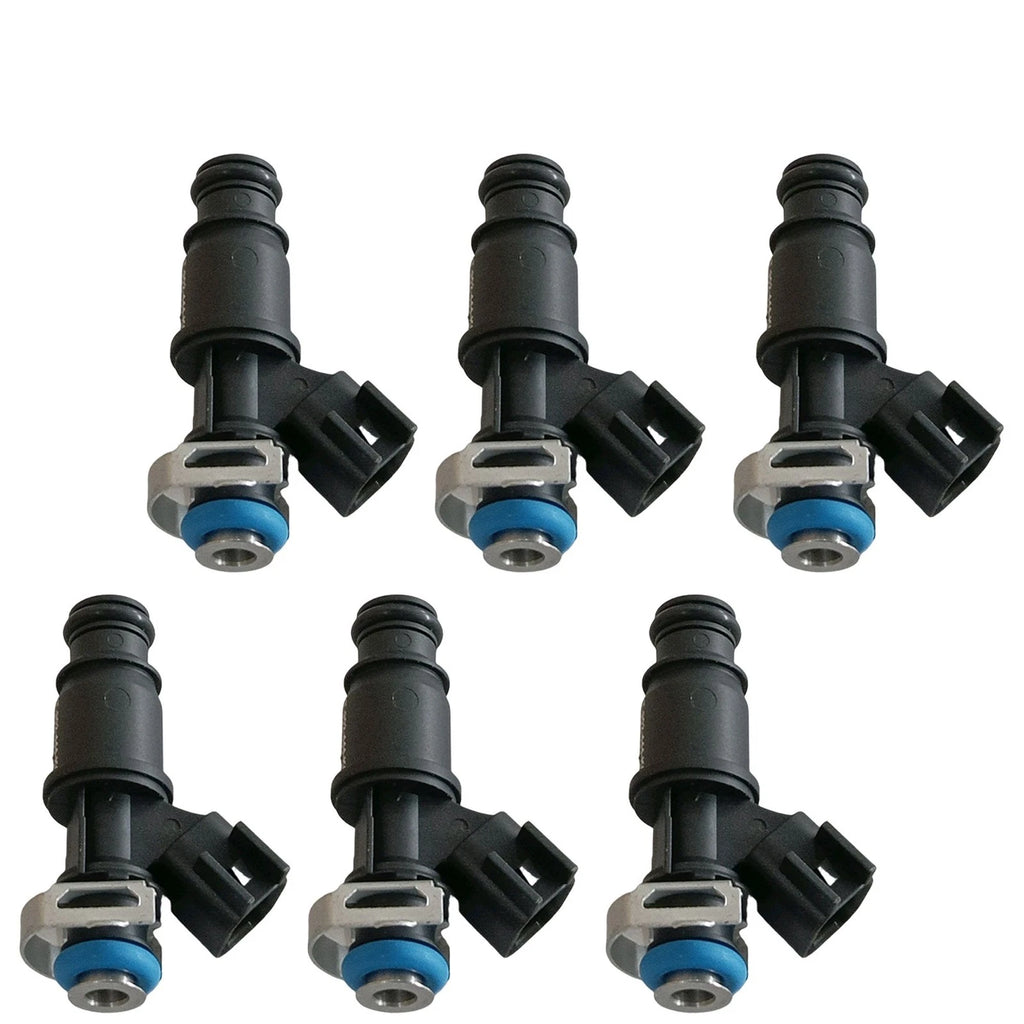 Set of 6 Fuel Injectors for Buick LaCrosse, Allure, Lucerne, Pontiac Grand Prix (2005–2009)