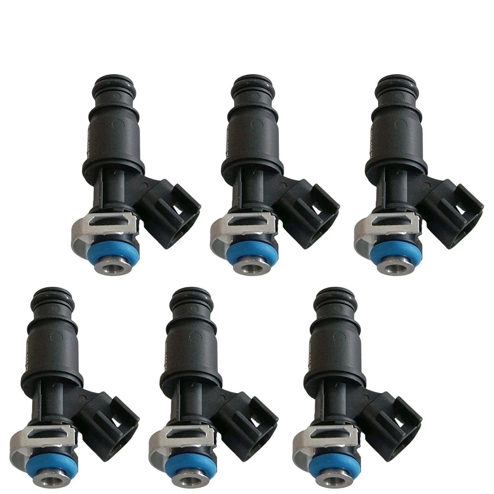 Set of 6 Fuel Injectors for Buick LaCrosse, Allure, Lucerne, Pontiac Grand Prix (2005–2009)