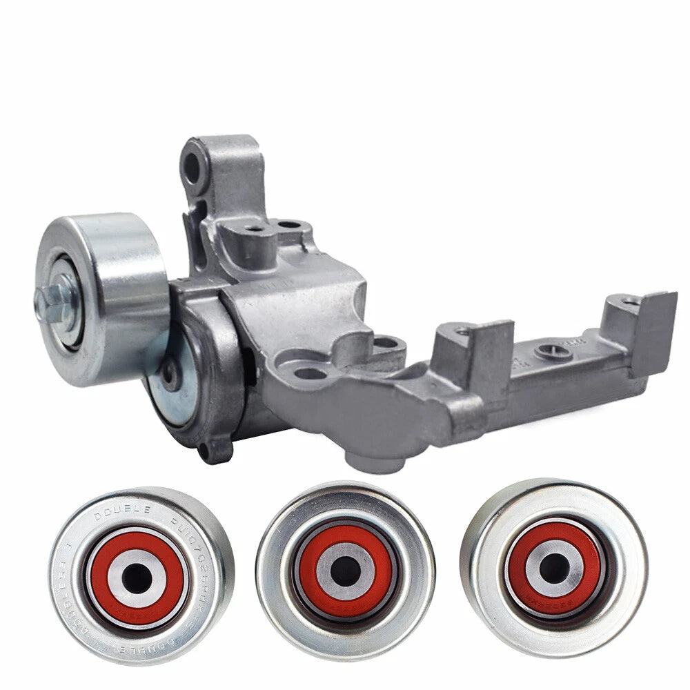 Drive Belt Tensioner & 3 Pulley for Toyota Tacoma 4Runner (2005–2015)