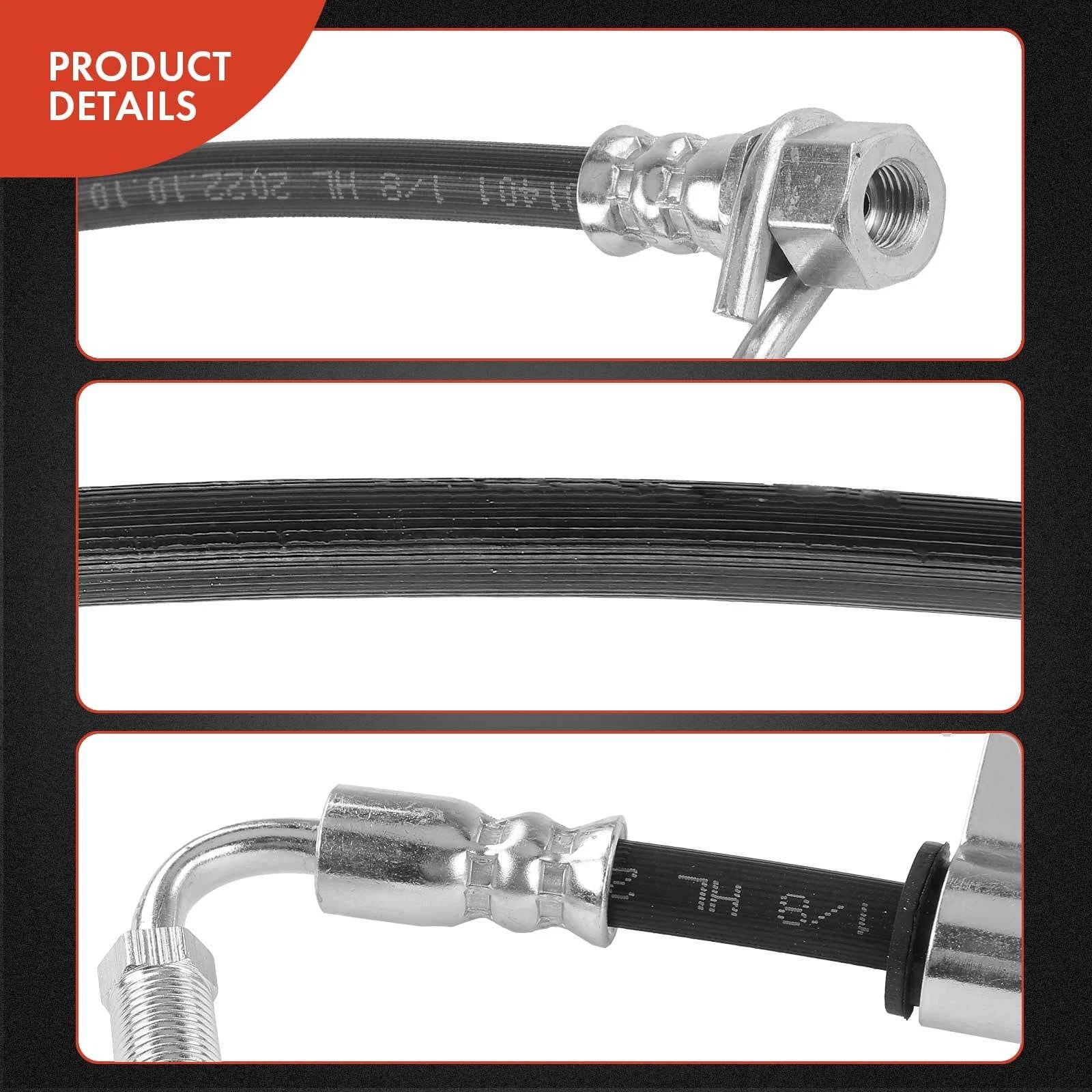 2X Rear Brake Hydraulic Hose for Ford F-53 (1990–2021)