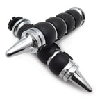 Chrome 7/8" 22mm Custom Spike Hand Grips for Motorcycle