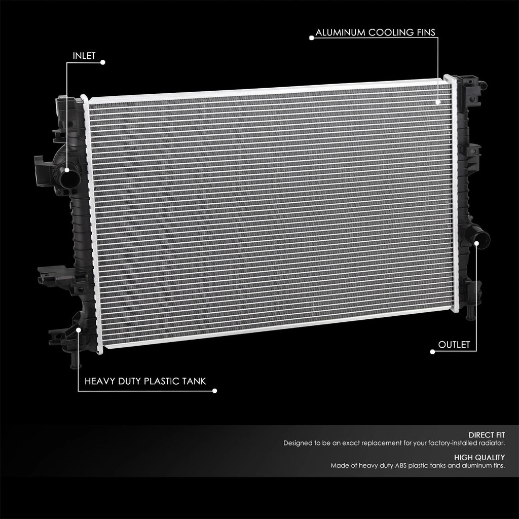 OE Style Aluminum Radiator for Ford Fusion Lincoln MKZ 2.0L (2017–2020) DPI 13658