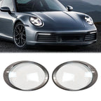 2X Front Headlight Lens Cover for Porsche Carrera 997 911 (2006–2012)