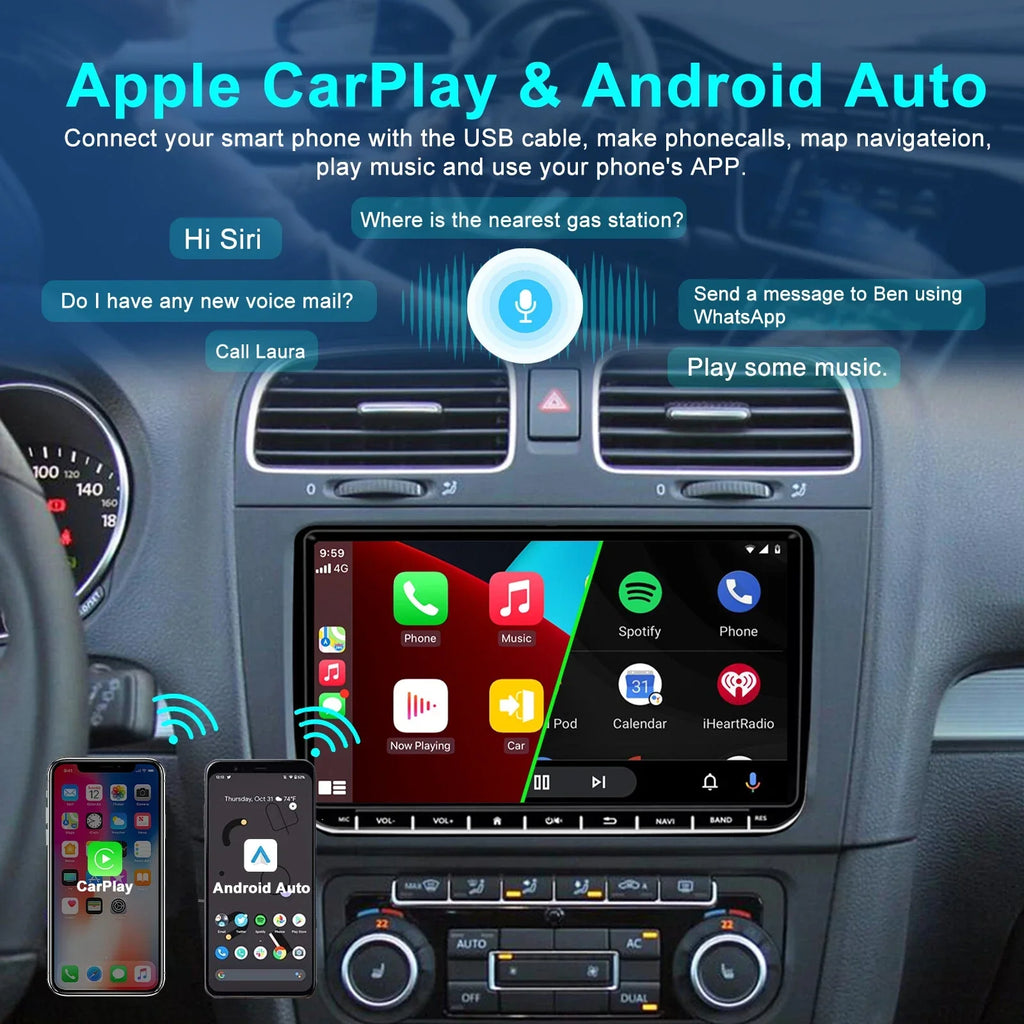 9'' Head Unit Radio for VW Transporter T5 (2010-2015)