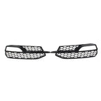Honeycomb Mesh Front Bumper Fog Light Grille Cover for Audi A3 S3 (2013–2017)
