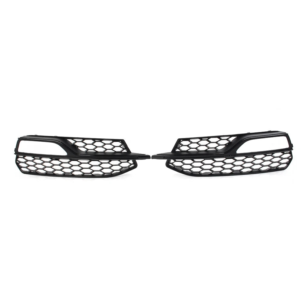 Honeycomb Mesh Front Bumper Fog Light Grille Cover for Audi A3 S3 (2013–2017)