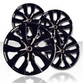 16" 10 Spoke Gloss Black Wheel Covers with Nissan Rogue Style (Set of 4)
