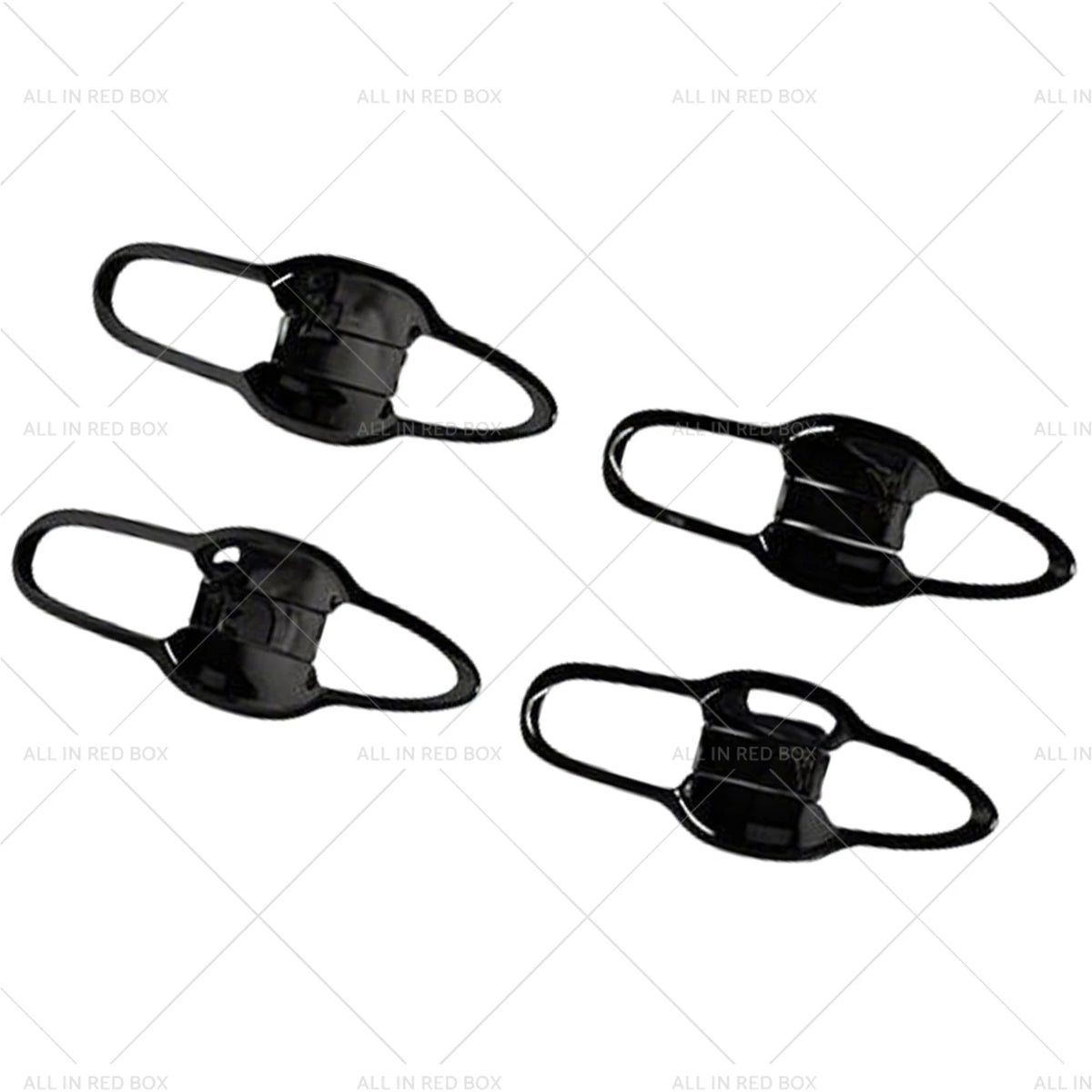 8X Black Outer Door Handle Bowl Cover Trim for Toyota Camry (2018–2023)