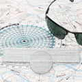 Aeronautical Slide Rule with Maps & Terminal Area Info