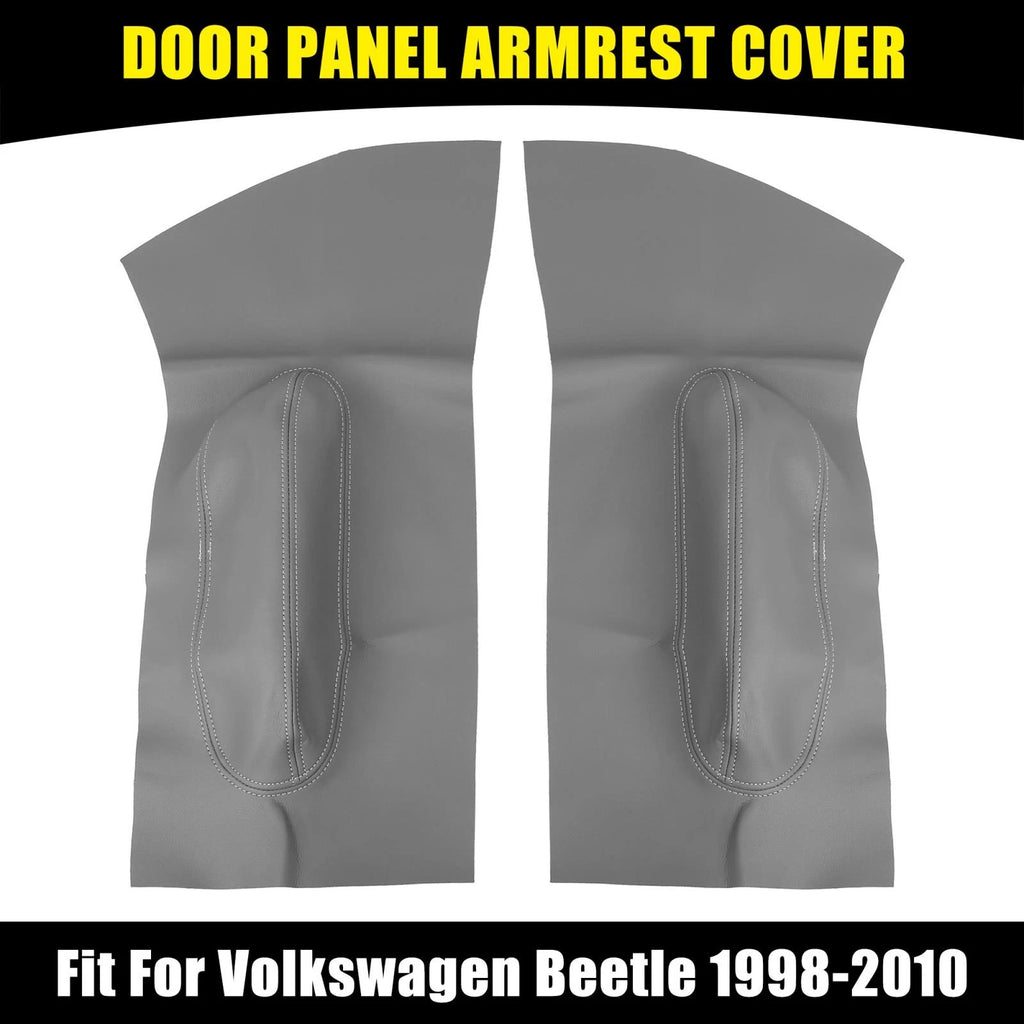 Pair Microfiber Leather Door Panel Armrest Covers for Volkswagen Beetle (1998–2010)