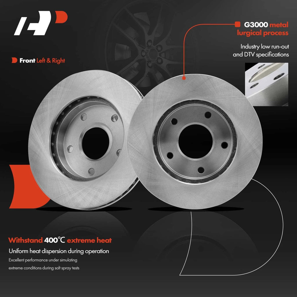 Front Disc Brake Rotors & Ceramic Pads for Chevy Blazer S10 (1994-2005)
