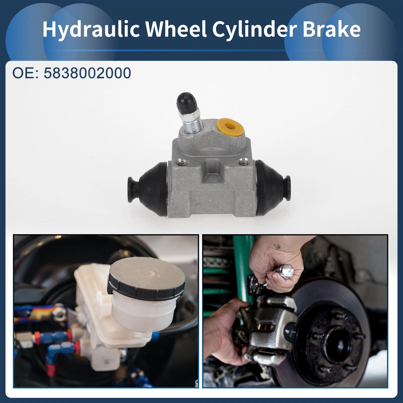 Rear Brake Wheel Cylinder No. 5838002000 for Hyundai Accent (2013–2017)