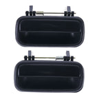 2pc Set Door Handle Outer Gloss Black Lever for Toyota Hilux (1988–1997)