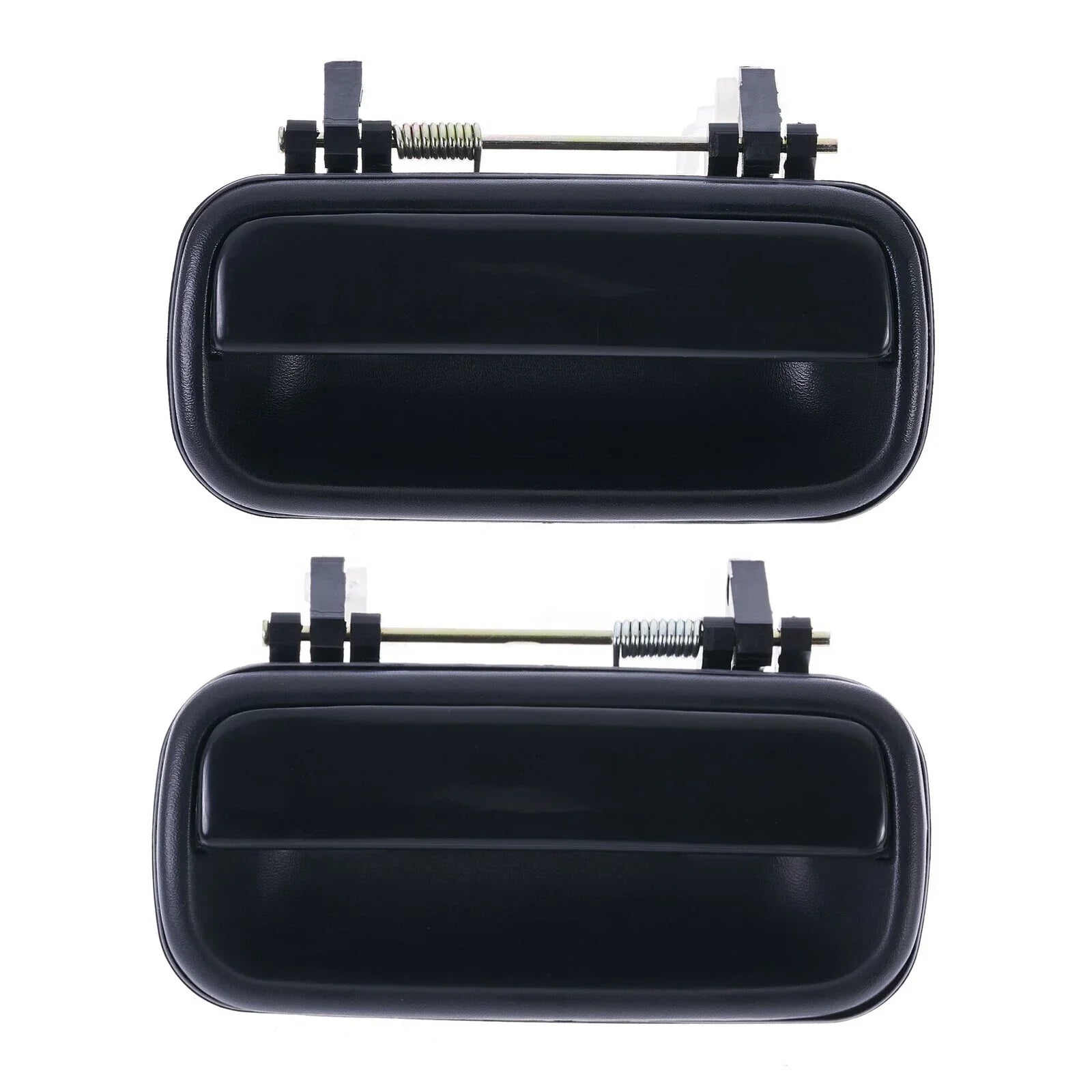 2pc Set Door Handle Outer Gloss Black Lever for Toyota Hilux (1988–1997)