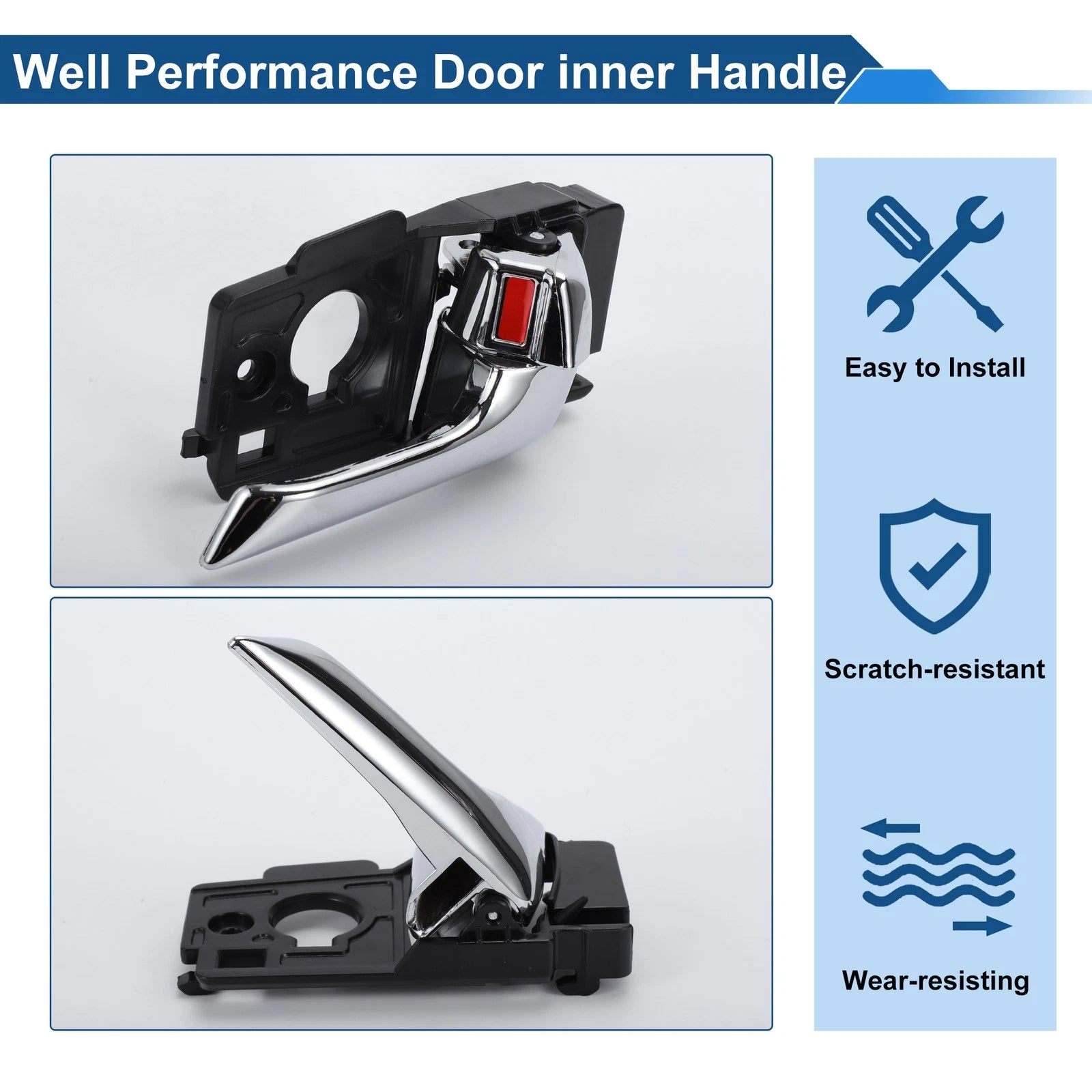 Front Driver Side Interior Door Handle for Kia K2 (2013–2015) No. 826204X000