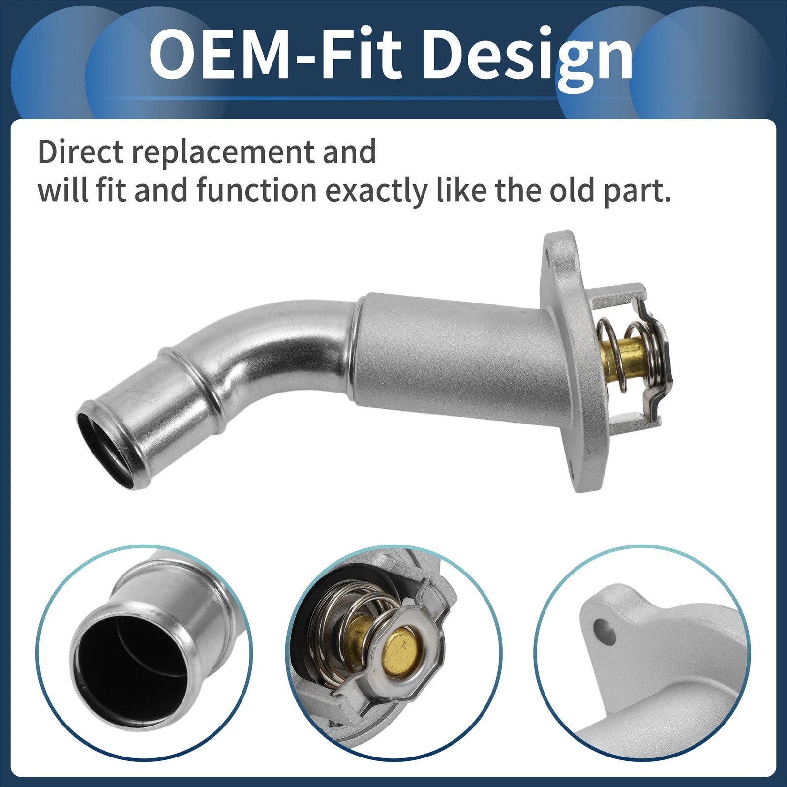 Thermostat Housing for GMC Envoy, Chevrolet Trailblazer 4.2L (2002–2009)