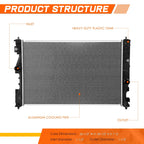 Aluminum Core Cooling Radiator for Lexus LS500 (2018–2024) DPI-13851