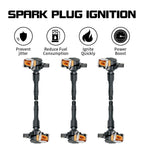 Set of 6 Ignition Coils for Land Rover Freelander (2002–2005) Range Rover (2003–2005)