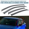 Premium Mug Style Window Visor Rain Guard for Honda Civic Sedan (2022–2026)