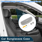 Sunglasses Case for Mitsubishi Outlander (2013–2023) Eyeglasses Holder Grey
