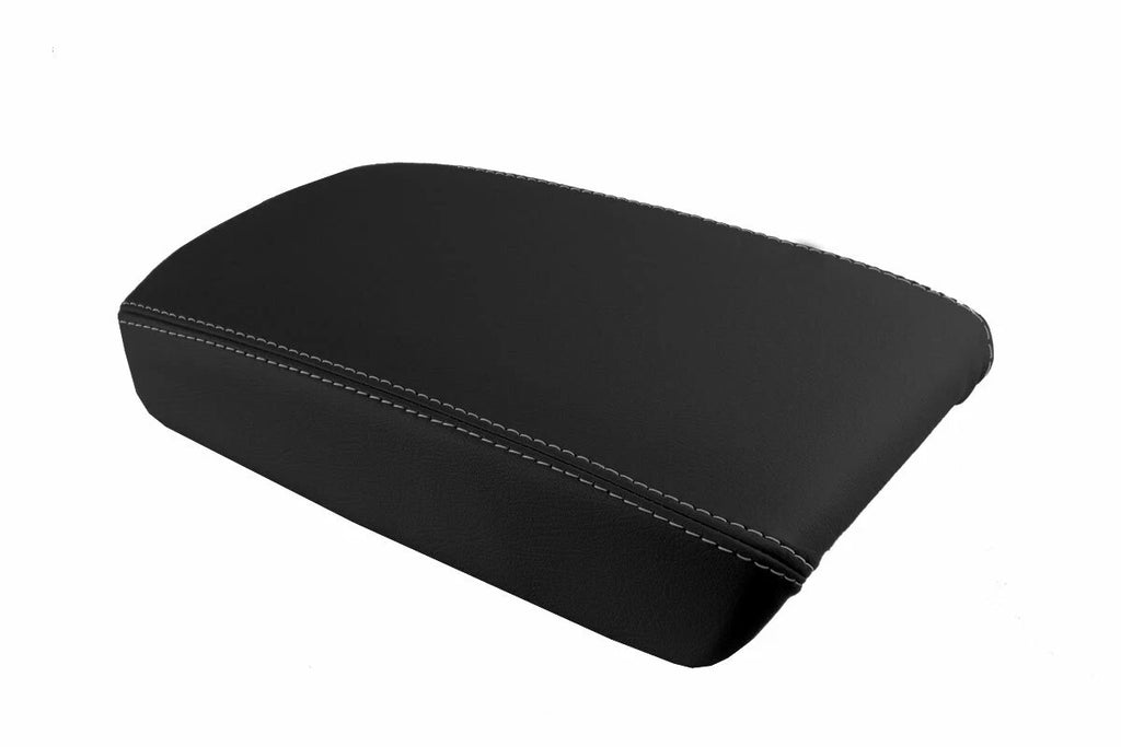 Armrest Cover for Acura TSX (2009–2014) - Leather, Gray Stitch