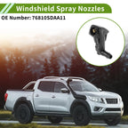 Windshield Washer Nozzle & Hose Connector for Honda (2006-2011) Black