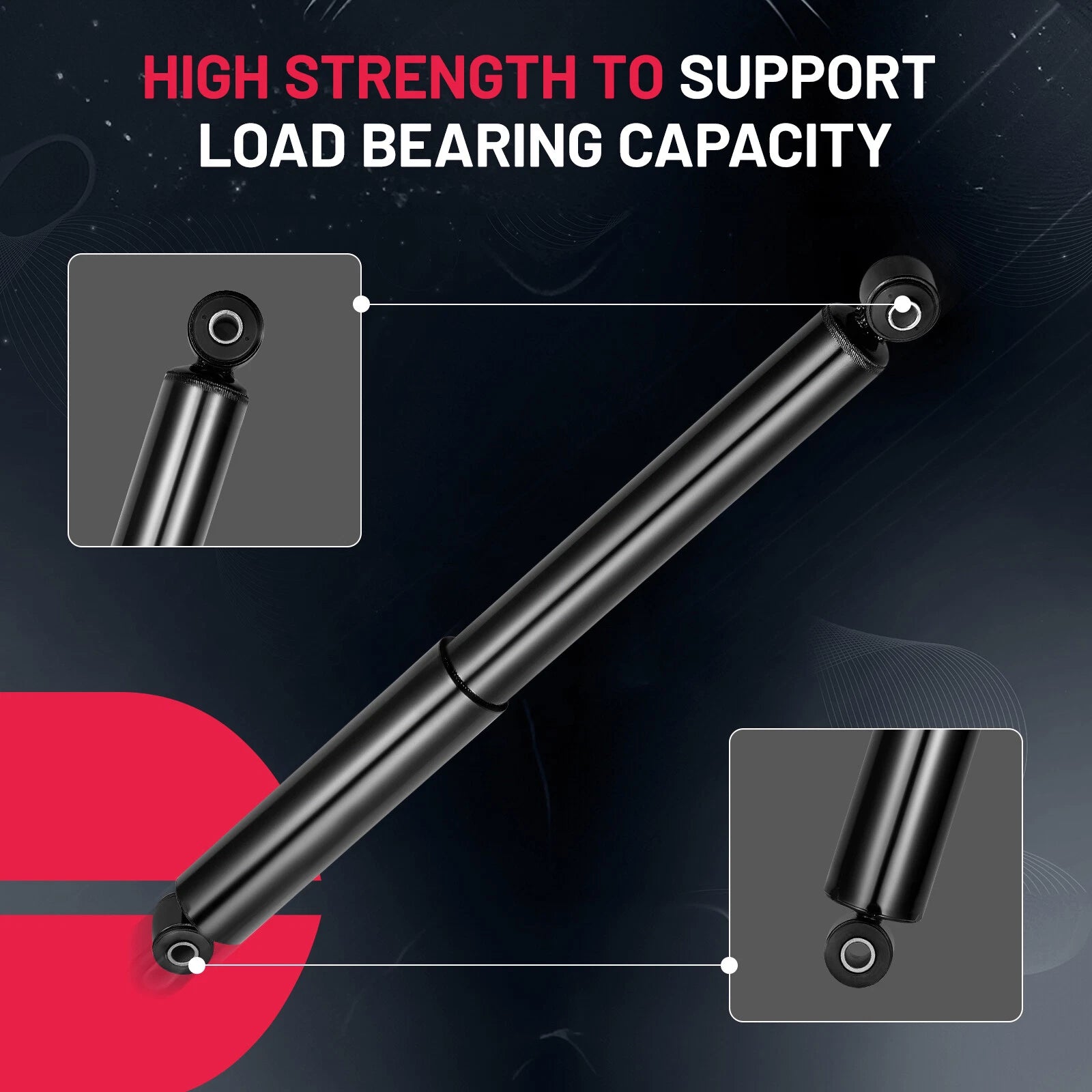 4WD Front Struts Rear Shocks Sway Bars for Silverado Sierra (2014-2018)