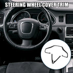 3 Pcs Steering Wheel Cover Trim for Honda Civic (2016-2021) Carbon Fiber