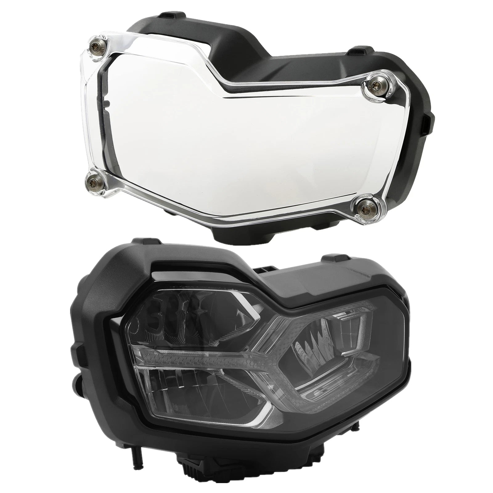 LED Front Headlight Lamp Assembly & Guard Cover for BMW F750GS F850GS (2018–2025)