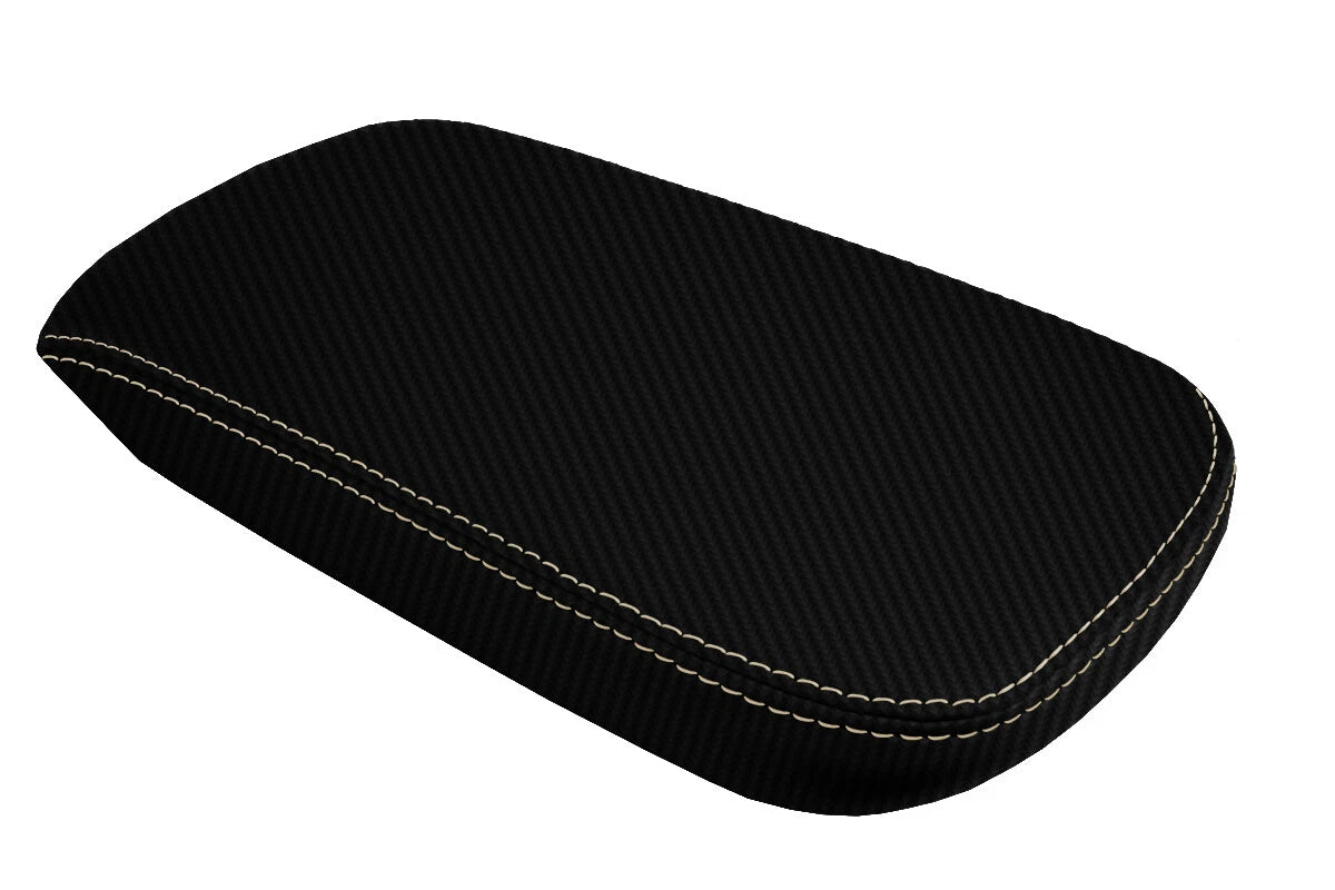 Console Lid Armrest Cover for Chrysler 200 (2011–2014) Carbon Fiber