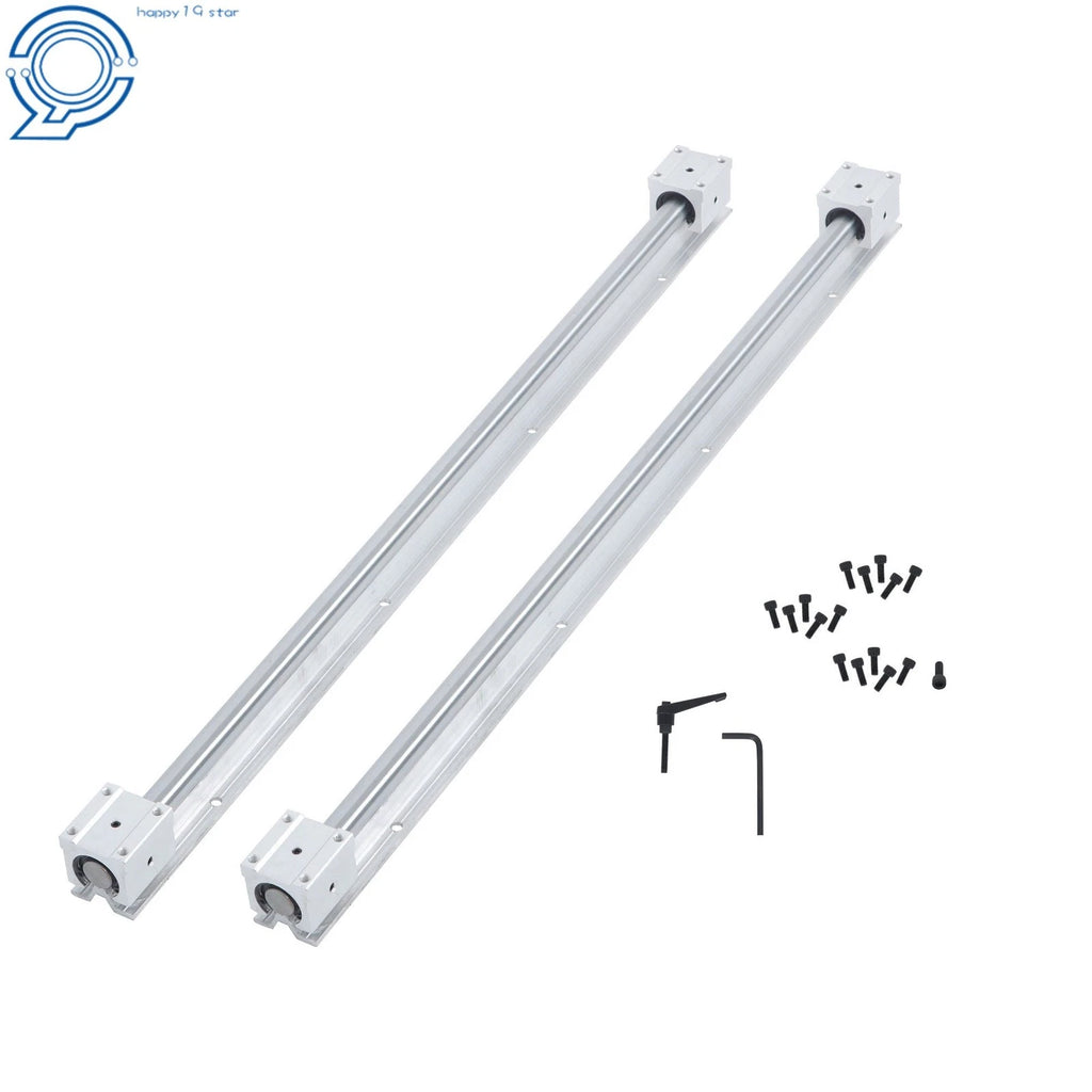2X SBR20UU Linear Bearing Kit for DIY CNC Machines (800mm Rail)