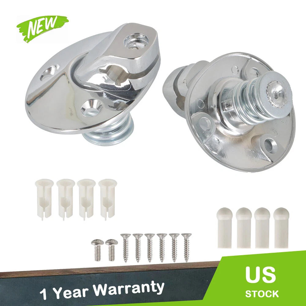 Set of 14 Chrome Sunvisor Support Brackets for Camaro Firebird (1967–1969)