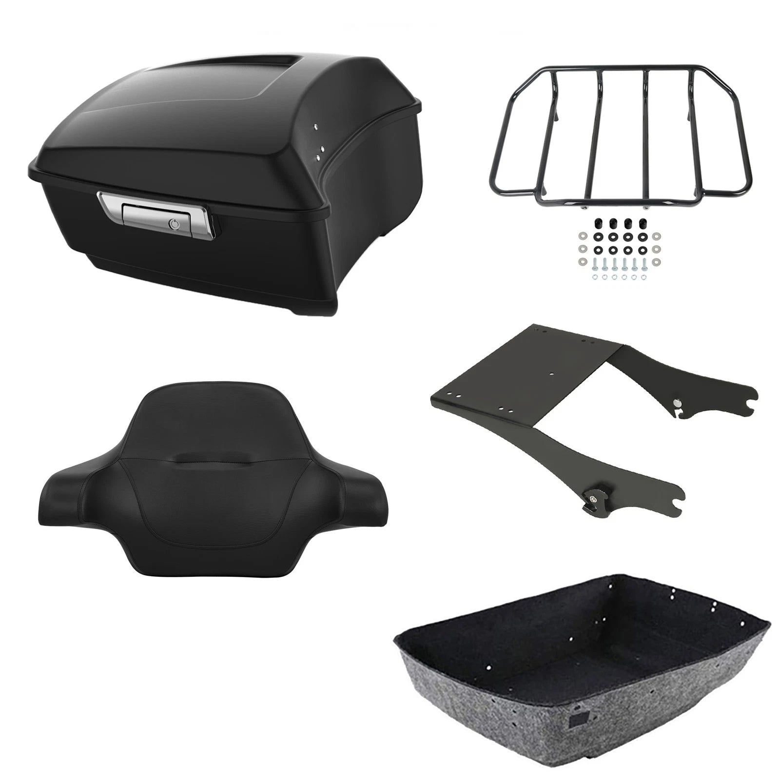 Trunk Luggage Backrest Mount Rack for Harley Electra Glide (1997–2008)