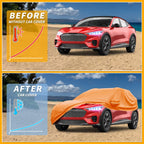 Waterproof Car Cover for Ford Mustang Mach  210D-PU Orange