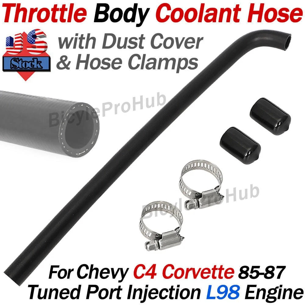 Throttle Body Coolant Hose & Clip for Chevy C4 Corvette (1985–1987)