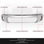 Chrome Steel Front Bumper Face Bar for Toyota Tundra (2007–2013)