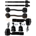 Set of 8 Front Ball Joint Tie Rod Sway Bar Link Kit for Jeep Liberty (2006–2007)