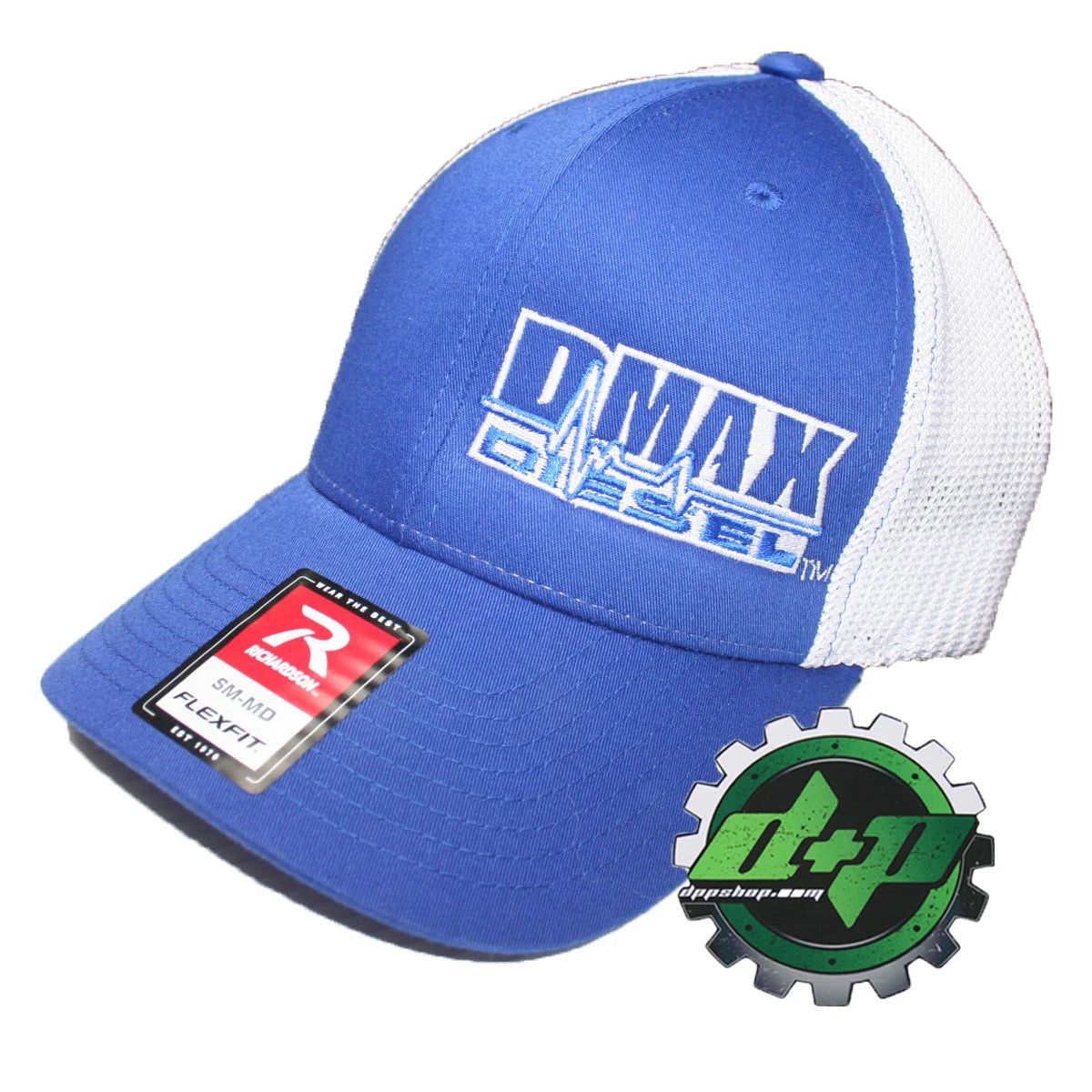 Duramax Diesel Hat for DMAX Truck (Richardson 110) - Blue Flexfit Mesh Back S/M